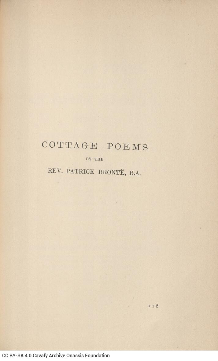 21 x 13.5 cm; 4 s.p. + [XX] p. + 546 p. + 10 s.p. + 2 s.p., l. 1 C. P. Cavafy’s handwritten signature in English with penci